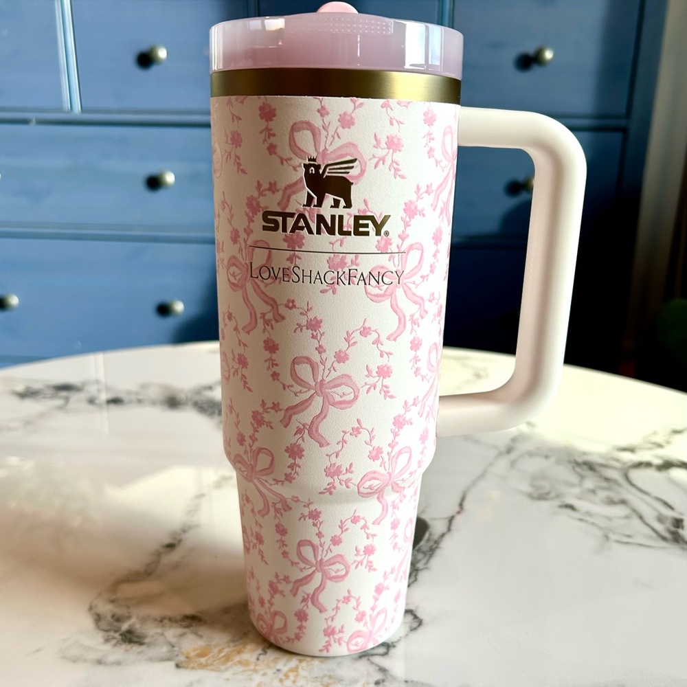 Stanley X LoveShackFancy 30oz Coquette Bow Chantilly Flip Straw SPECIAL EDITION